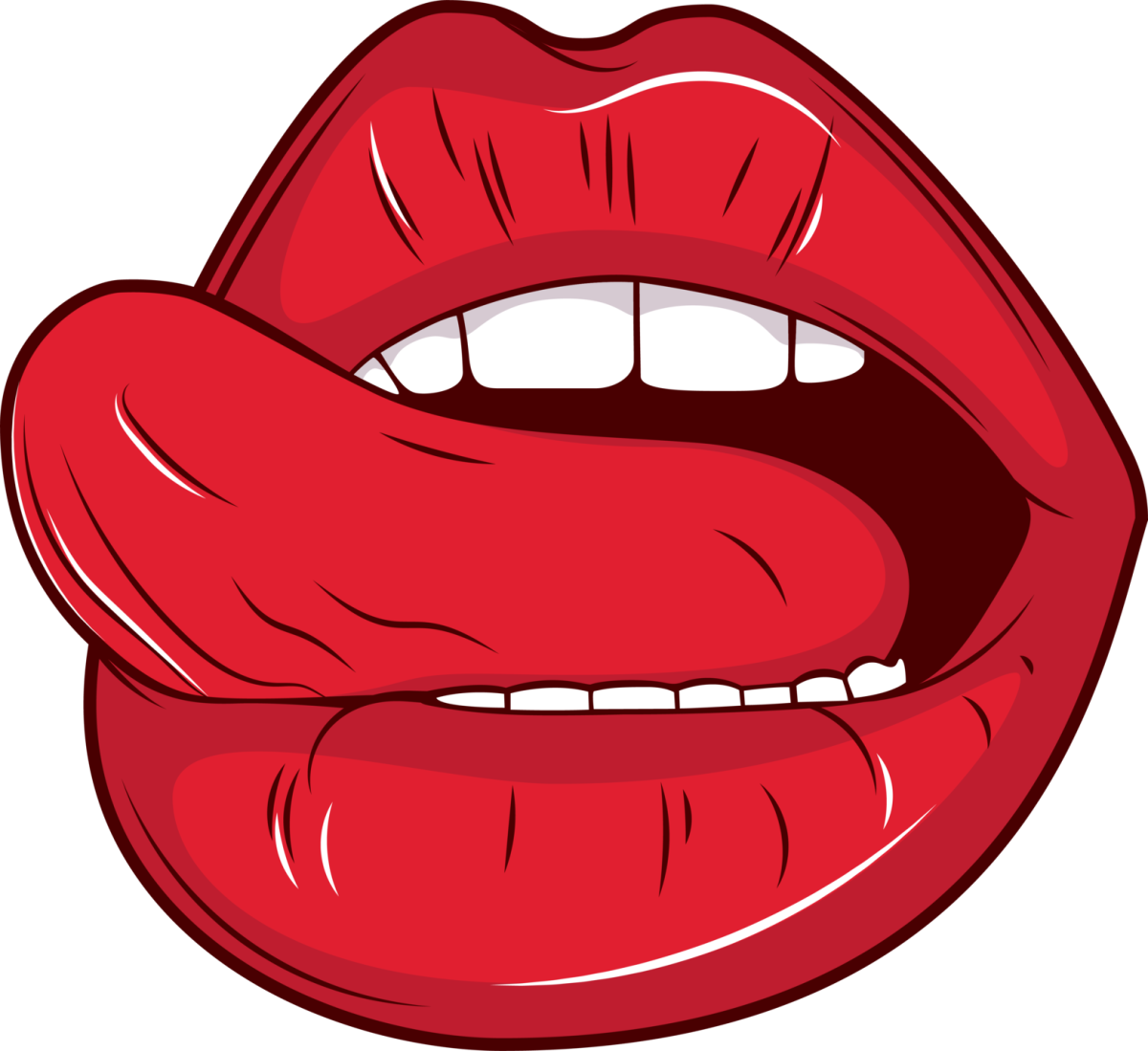 Наклейки губы