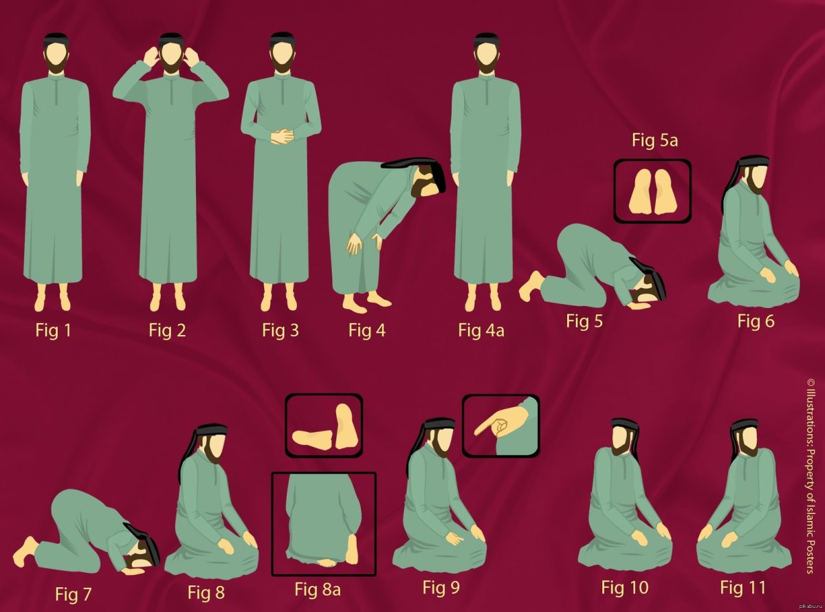 Молится в пустыне