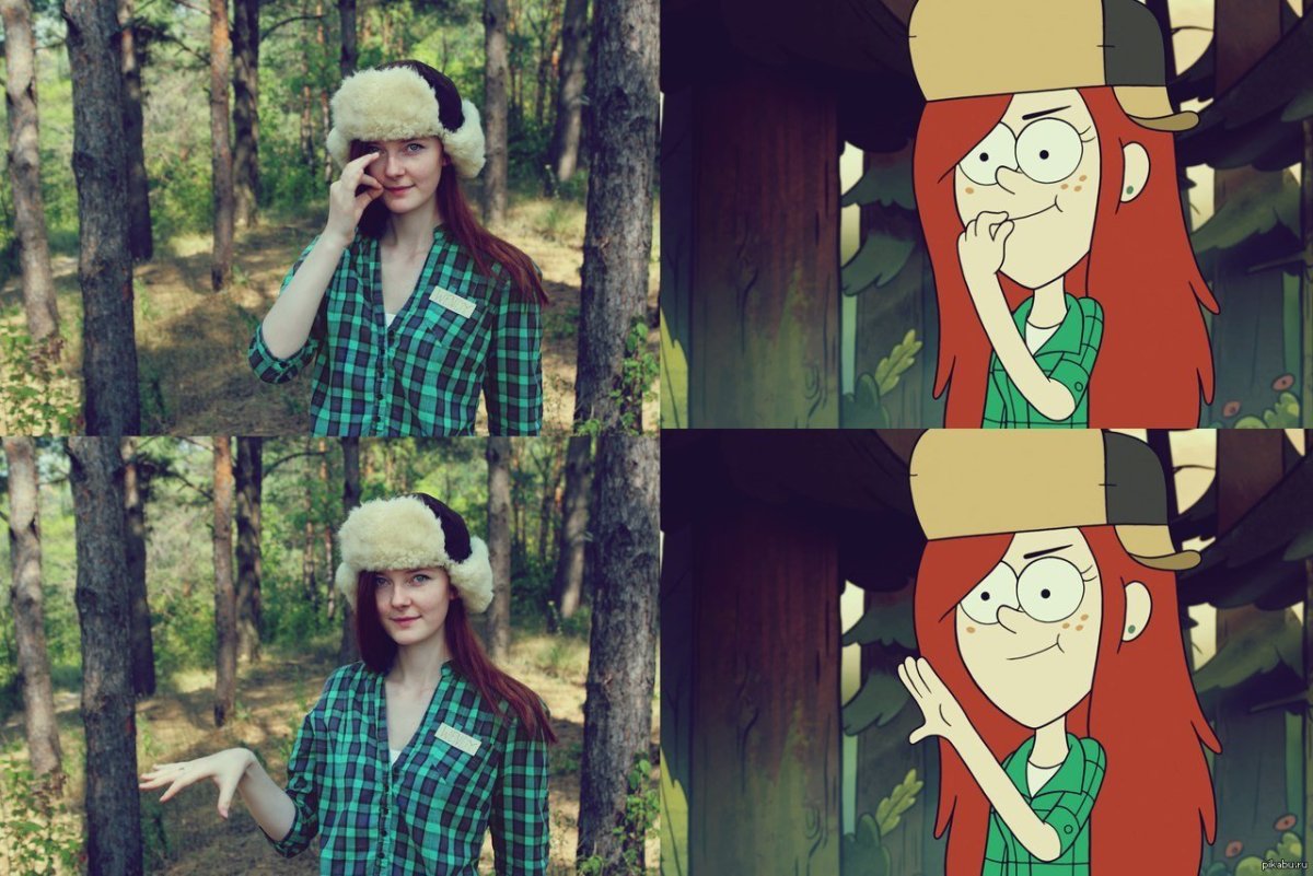 Диппер и Мейбл в реальной жизни