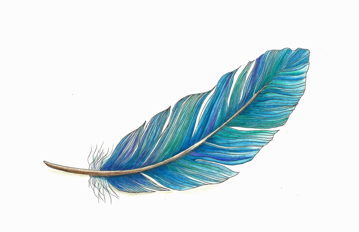 С перьями