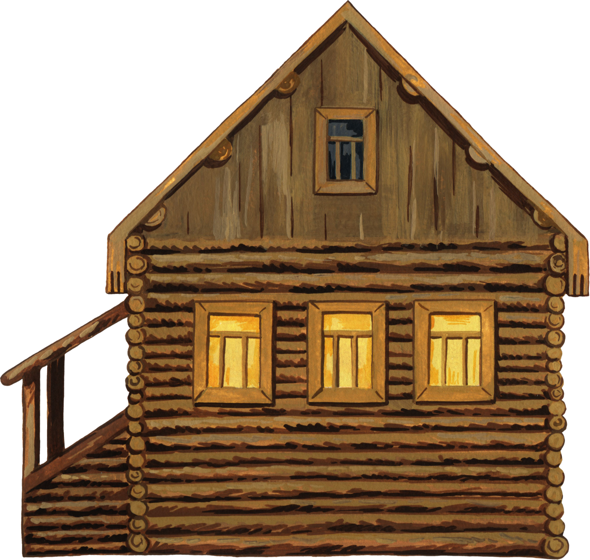 Карл Иванович Кольман интерьер русской избы