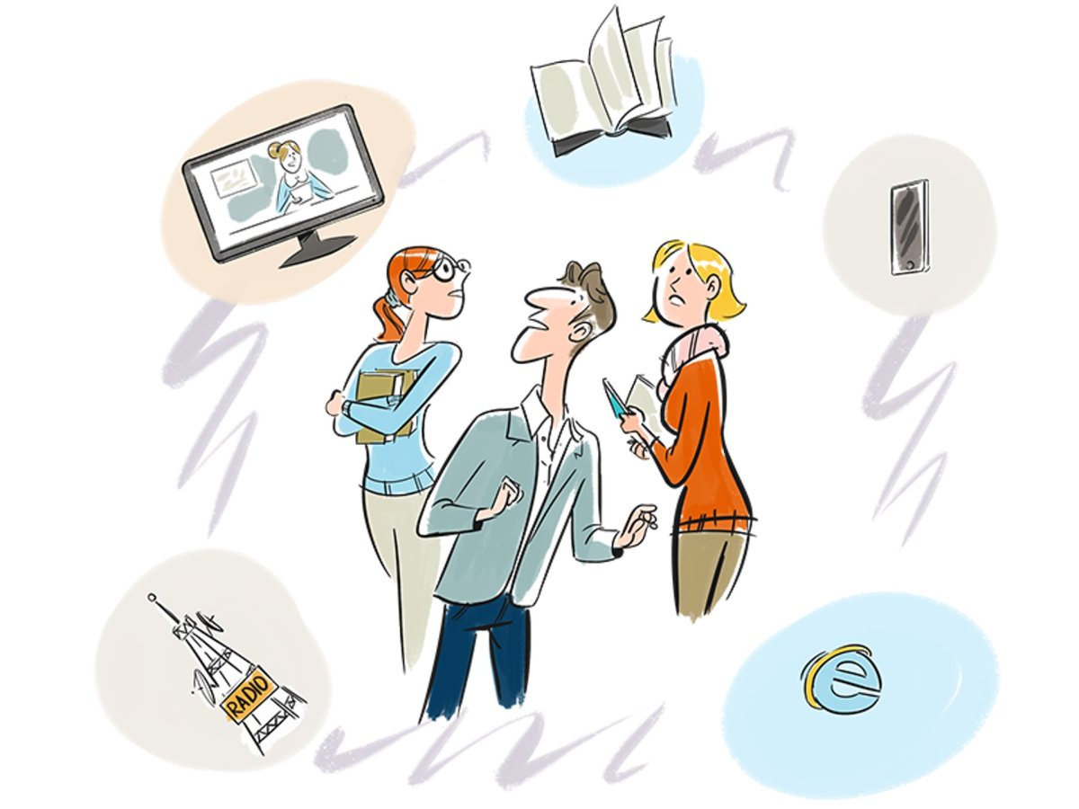 Иллюстрация массовой информации