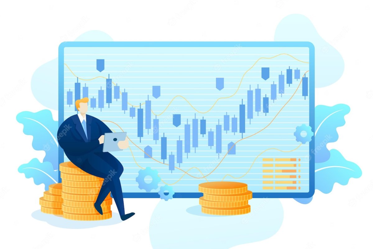 Биржа иллюстрация