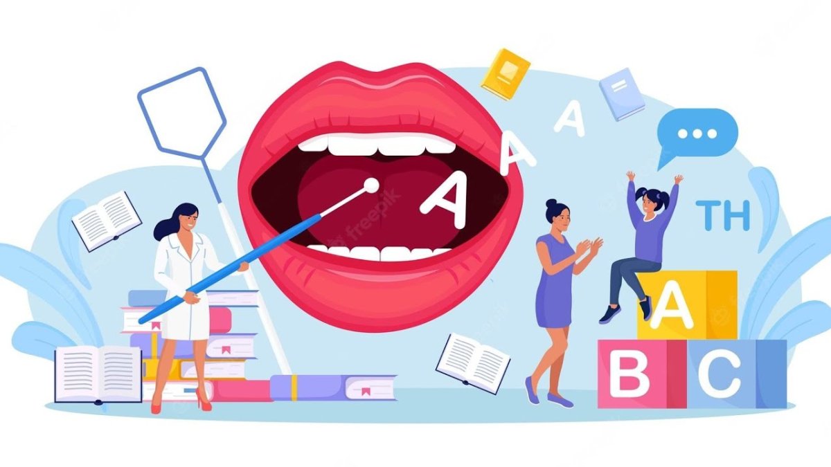 Учитель рассказывает детям рисунок