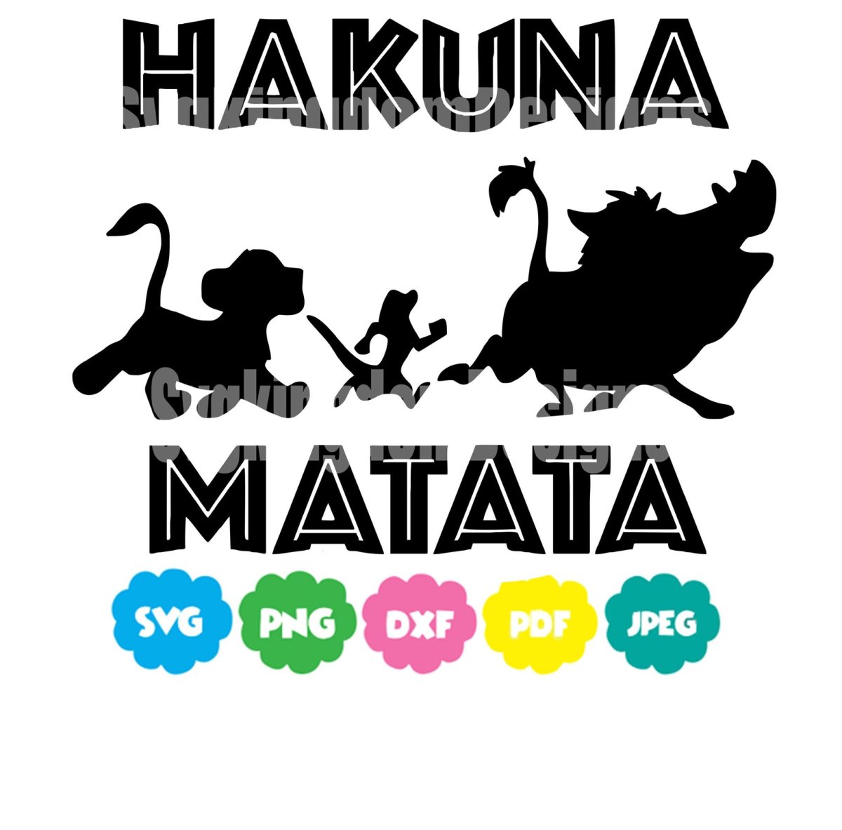 Акуна Матата Симба надпись