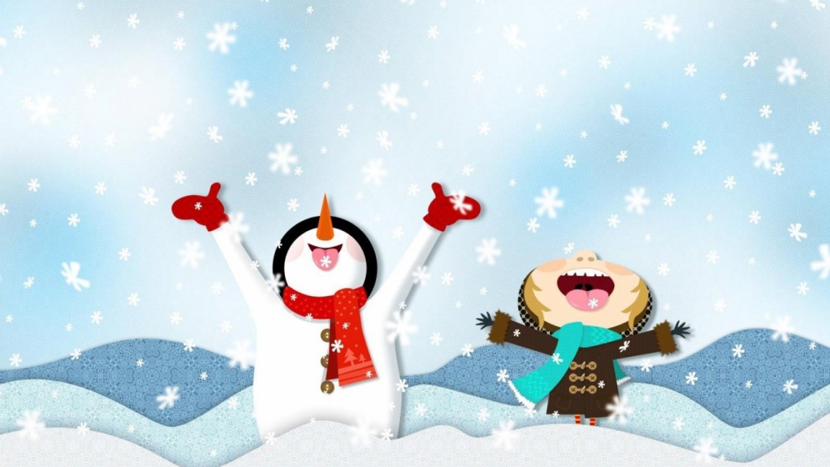 Снежное утро