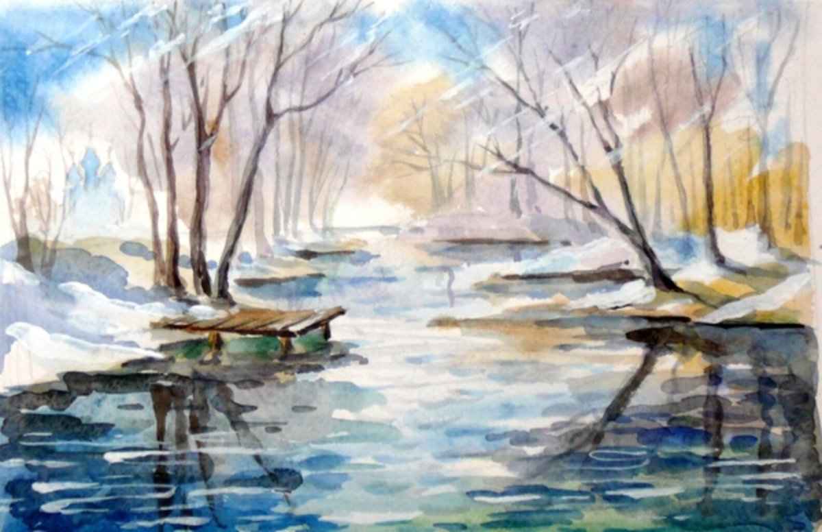 Лед на реке