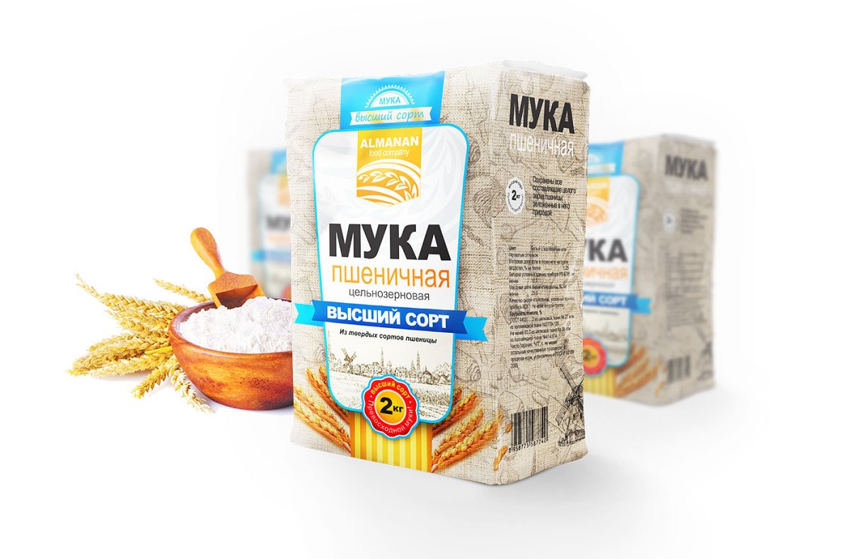 Мука в упаковке