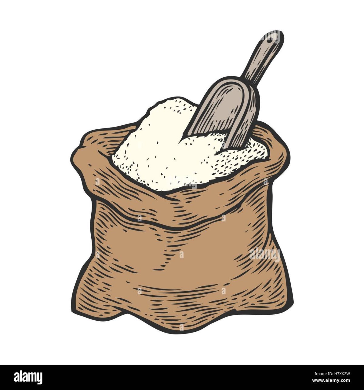 Мука иллюстрация