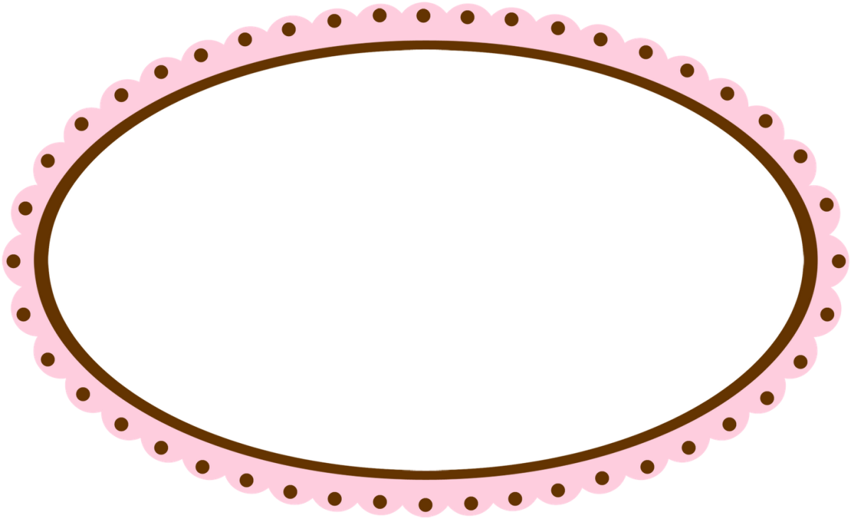 Рамка овальная золотистая