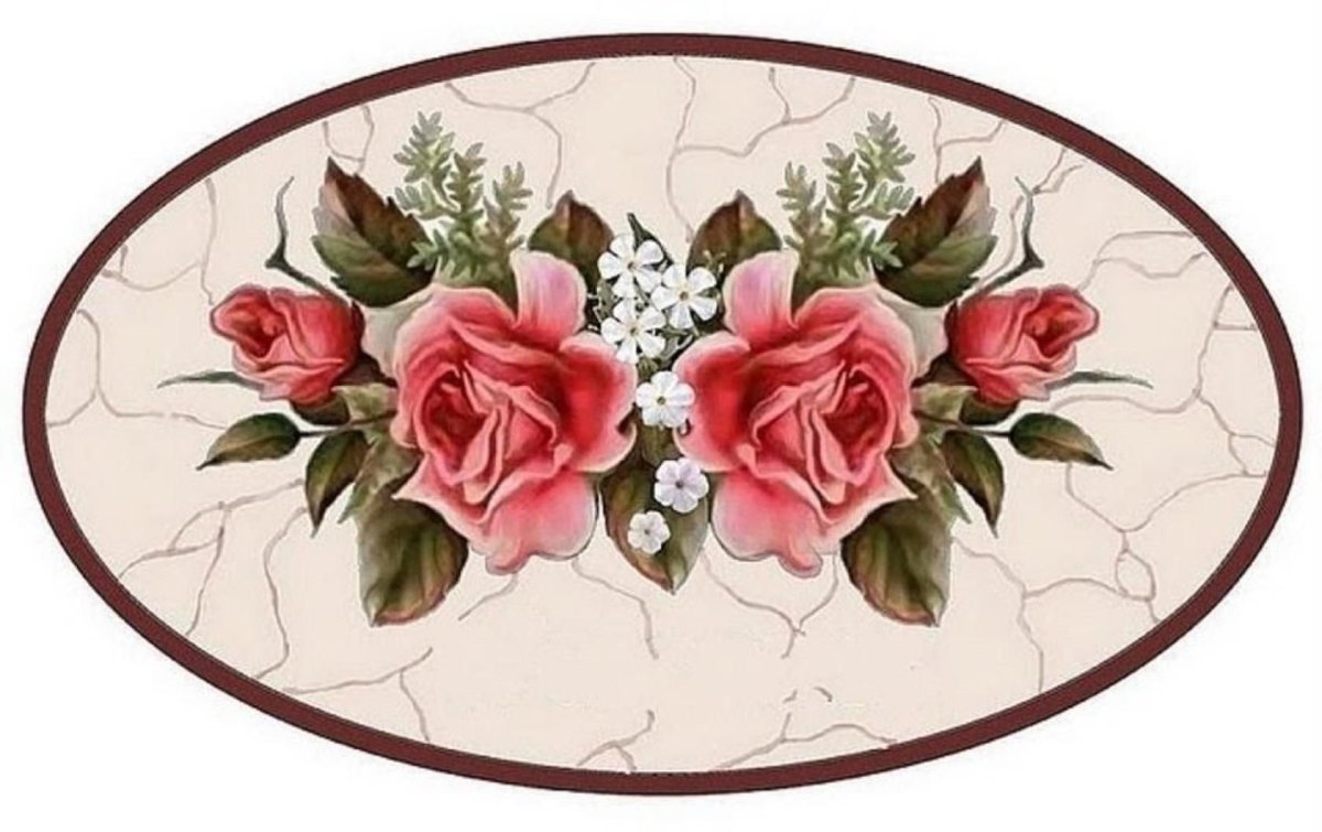 Красная рамка овал