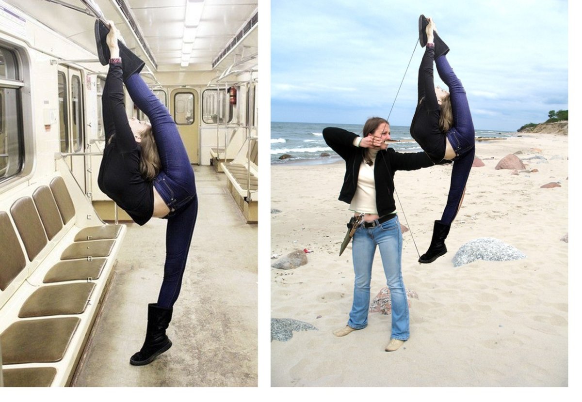 Собака смеется