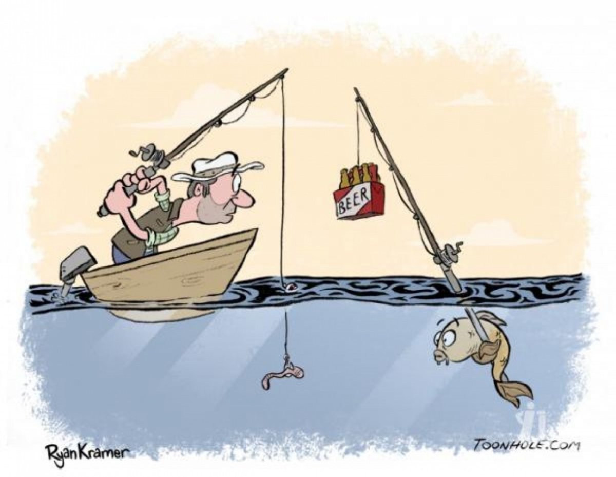 Рыбалка карикатуры