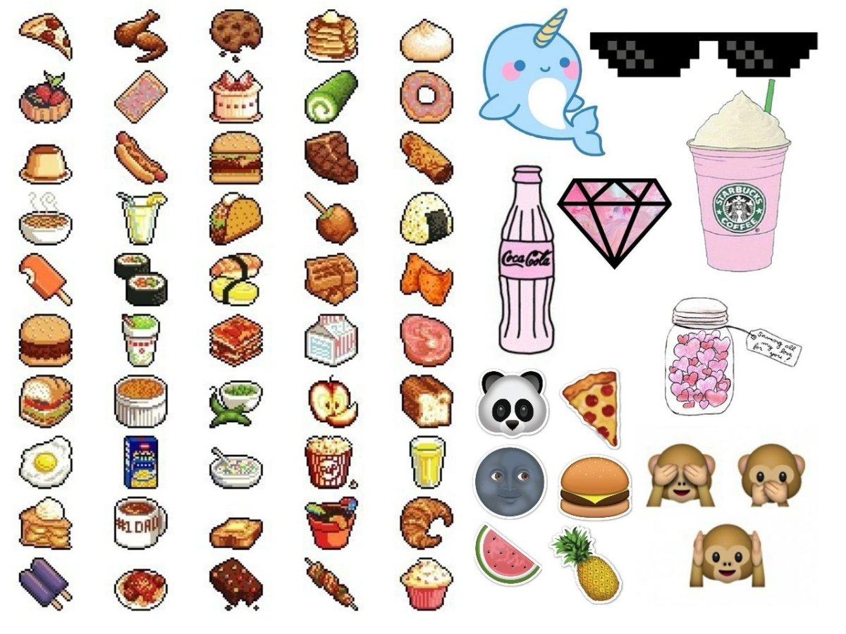 Стикеры для ЛД еда