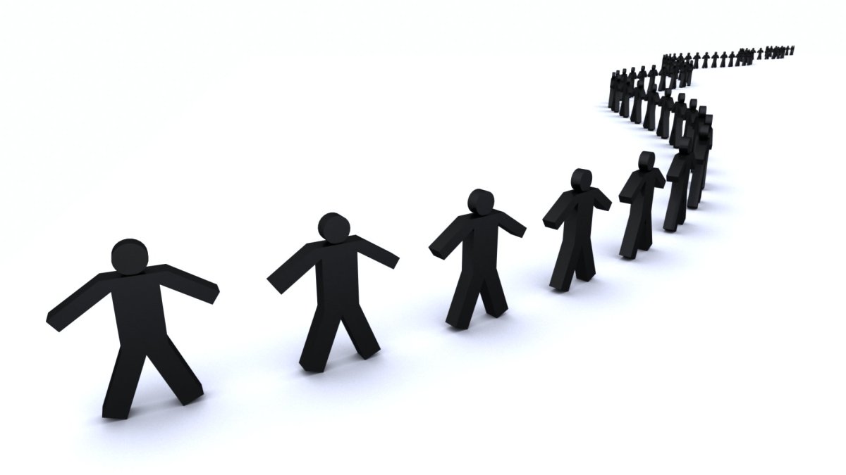 Цепочка из человечков