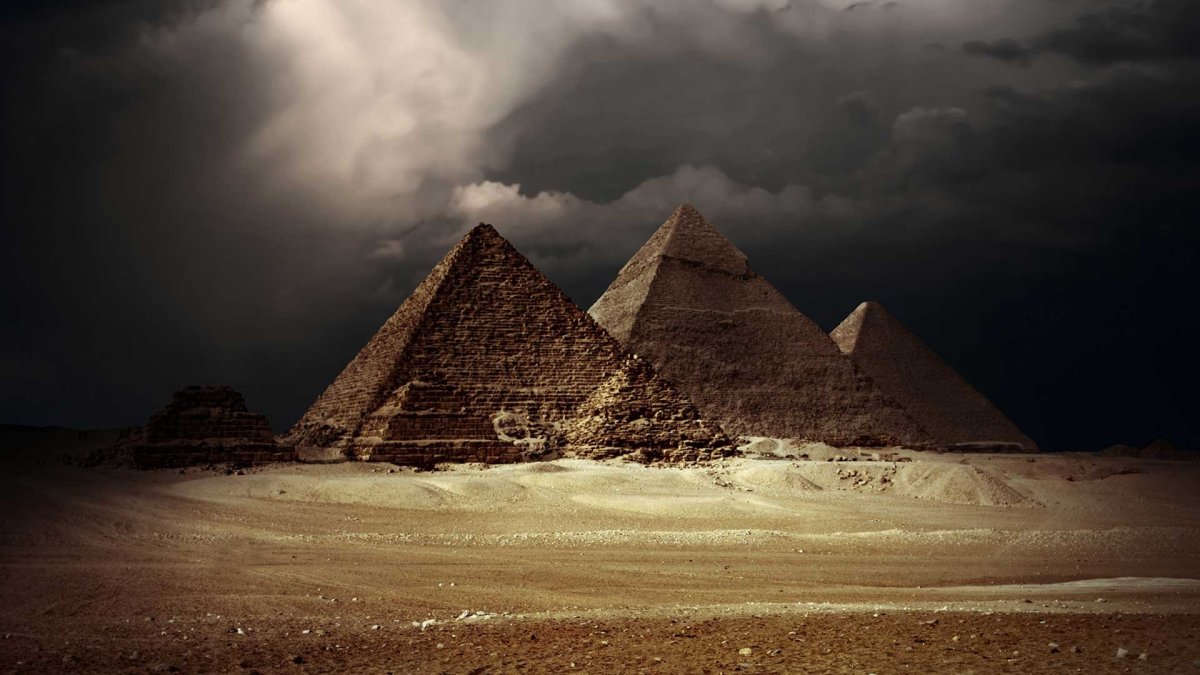 Пирамида Хеопса древний Египет арт