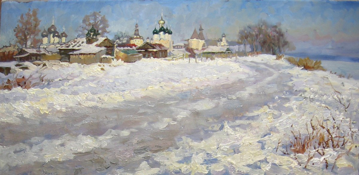 Константин Юон зимние пейзажи