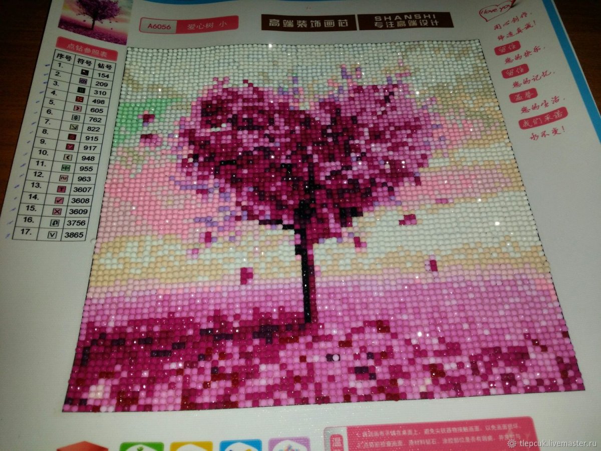 Алмазная вышивка дерево любви