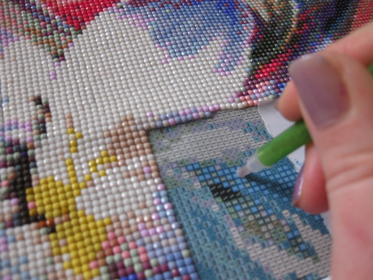 Алмазная вышивка процесс