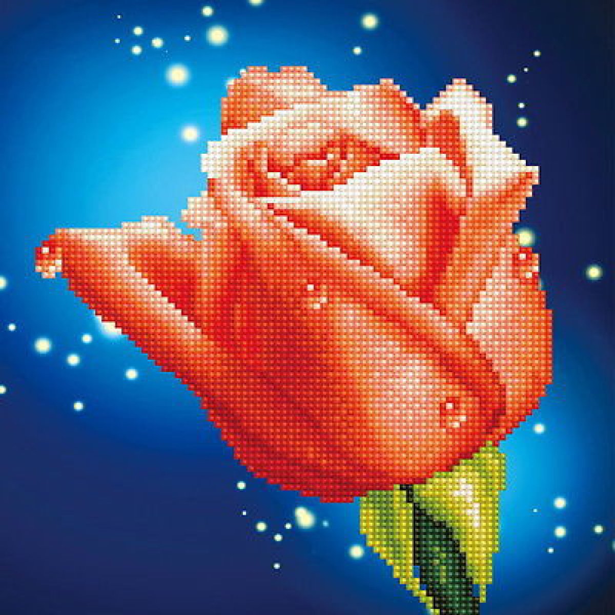 Алмазная выкладка розы