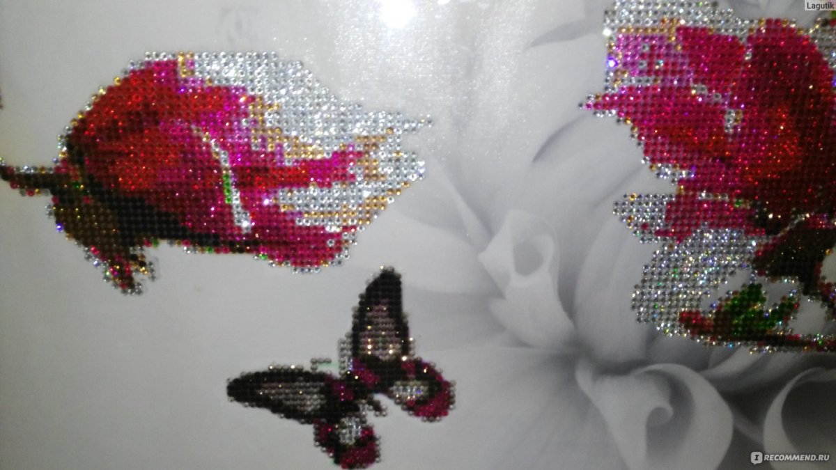 Мерцающие алмазная вышивка