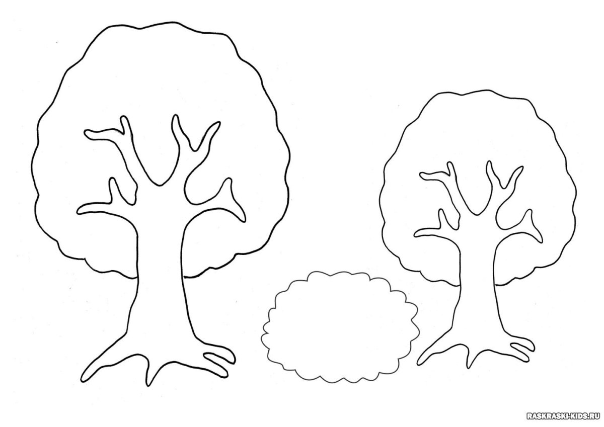 Трафарет "дерево"