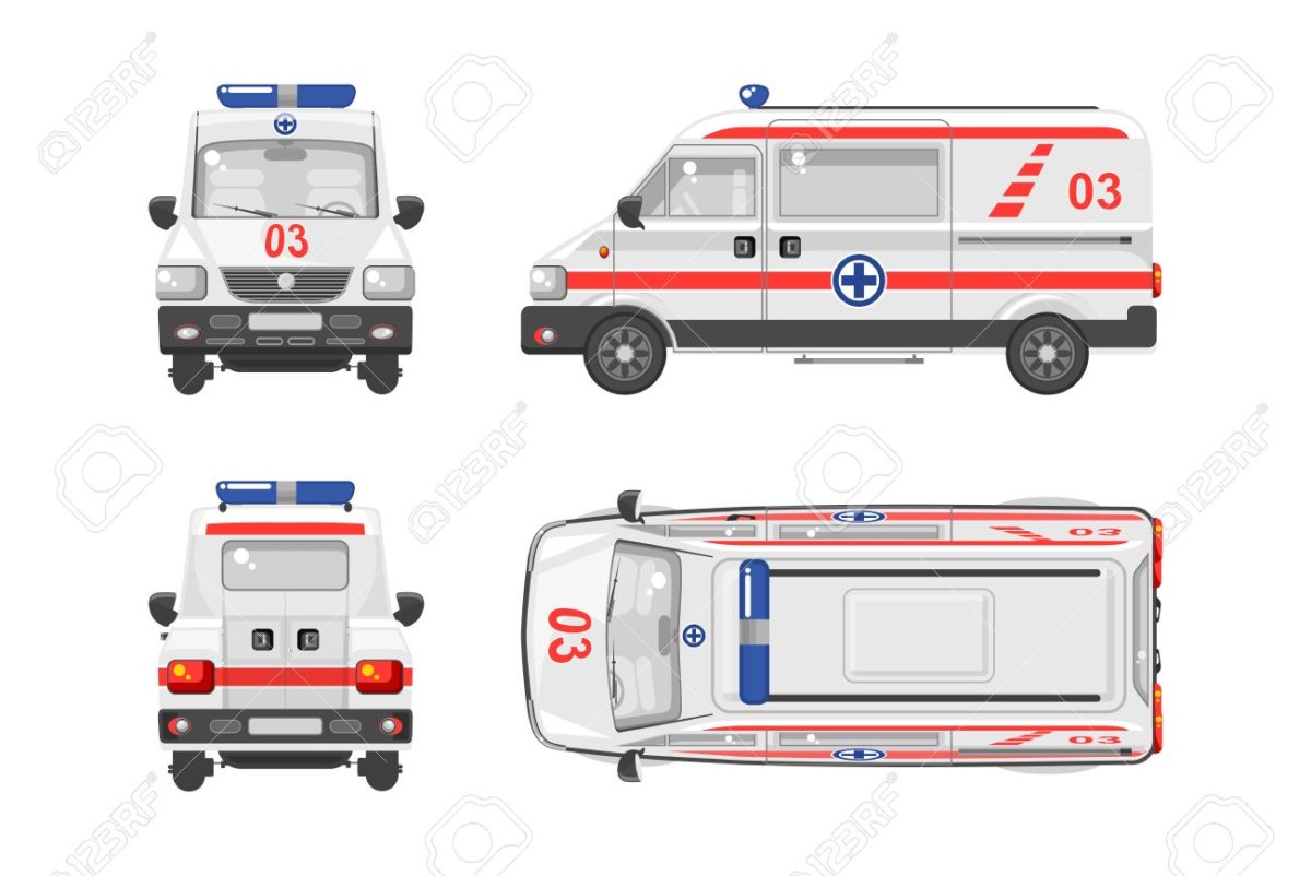 Девушка в машине скорой помощи