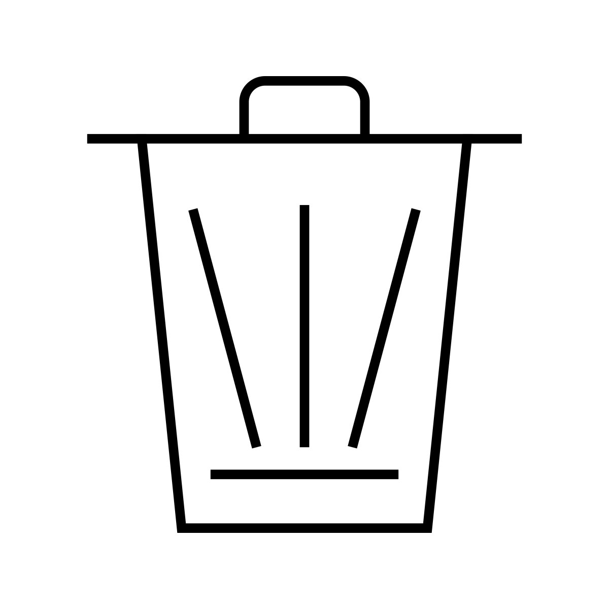 Значок мусорного бака