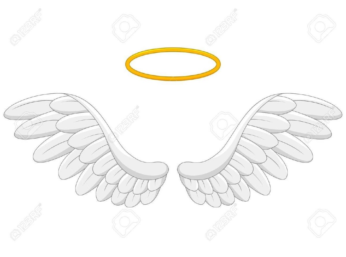 Крылья и нимб ангела