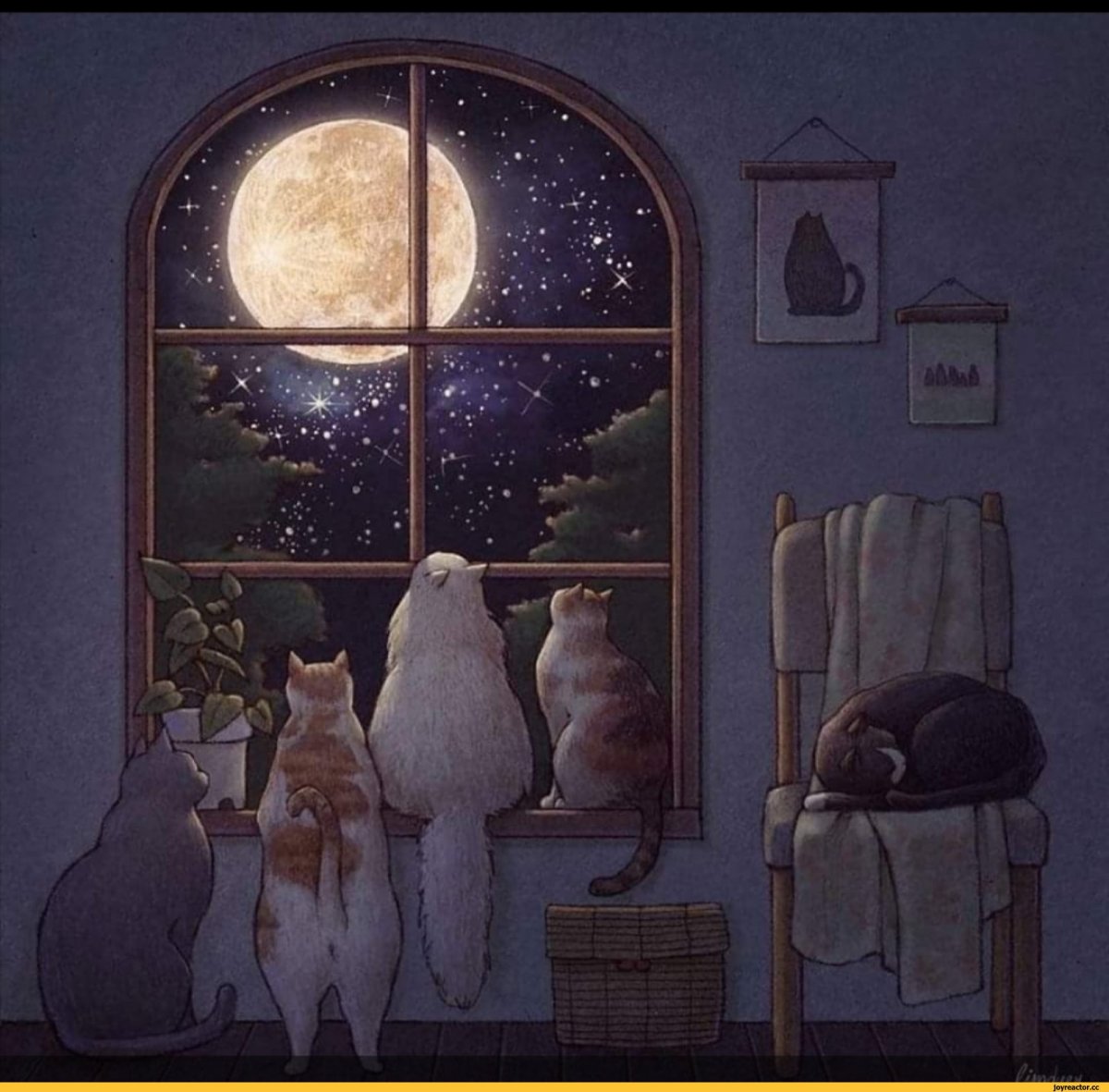 Открытки спокойной ночи