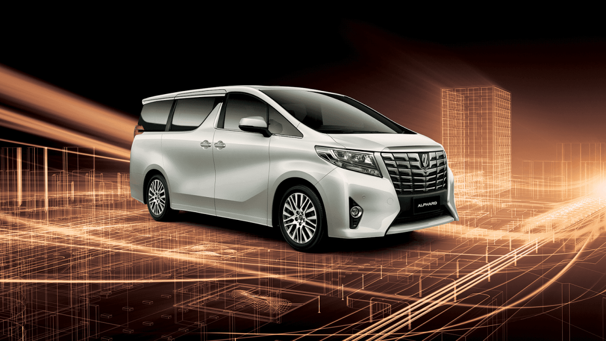 Alphard Toyota 2021 белый