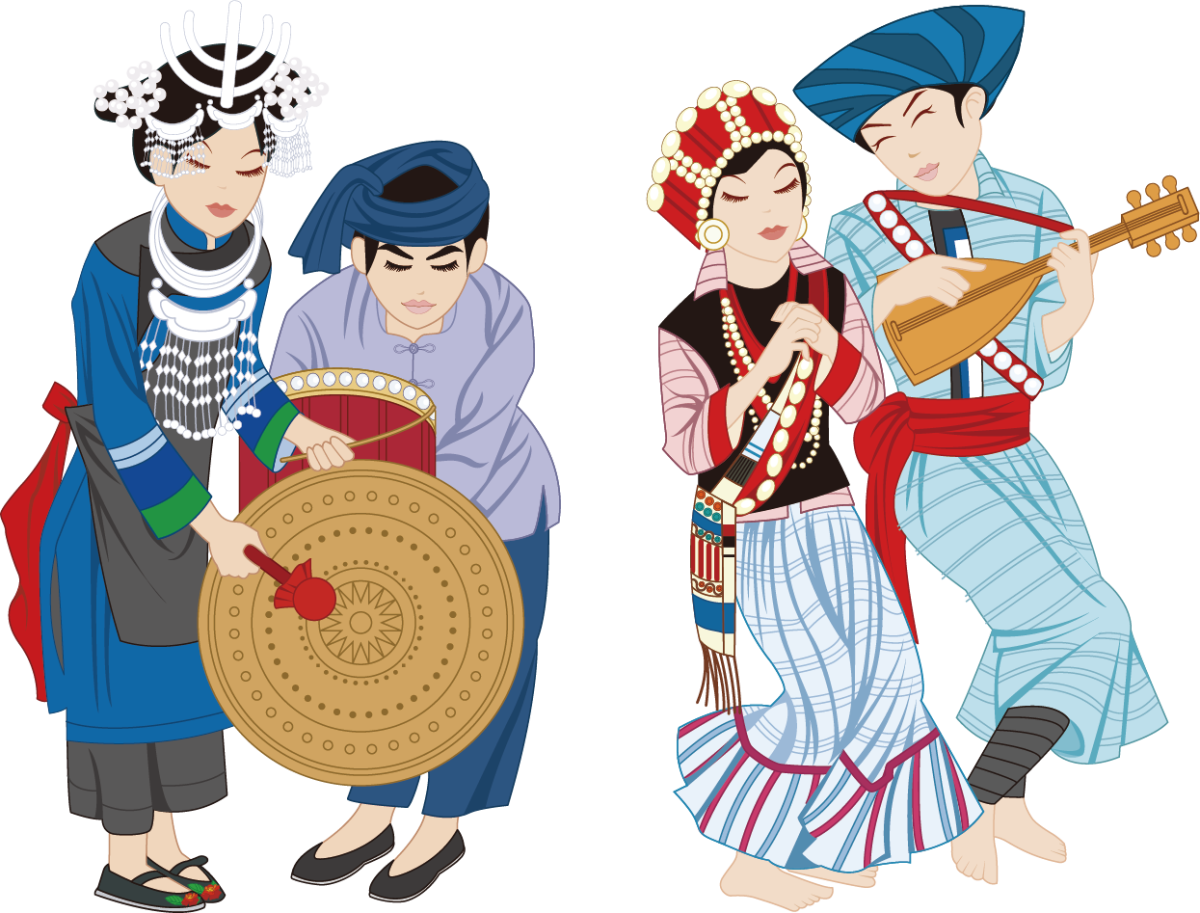 Разные народы иллюстрация