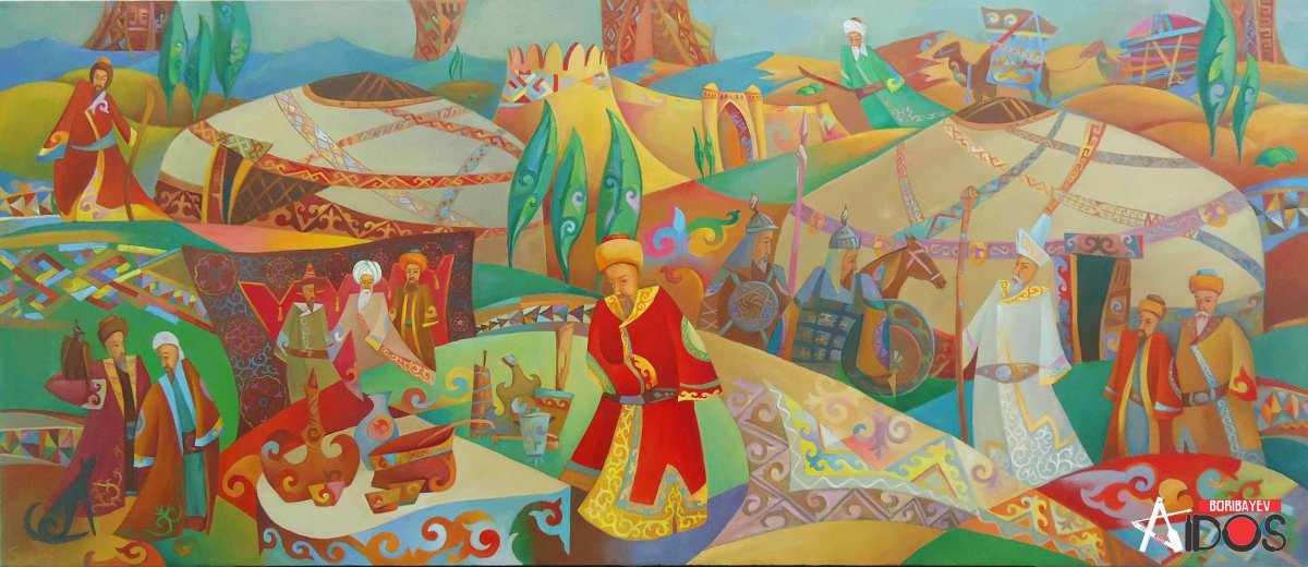 Казахские национальные картины