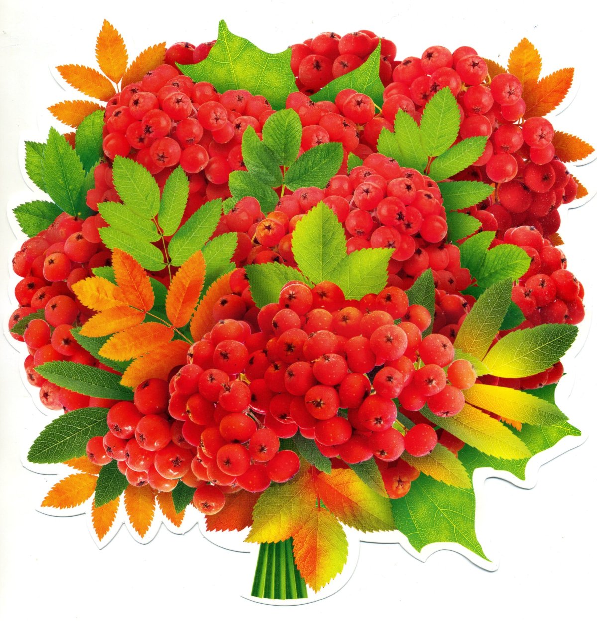 Букет с рябиной
