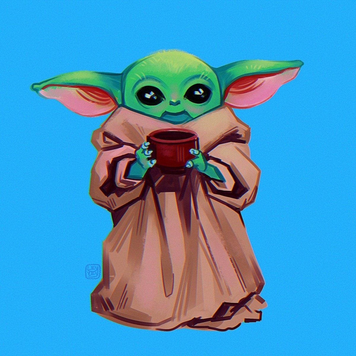 Малыш йода арты