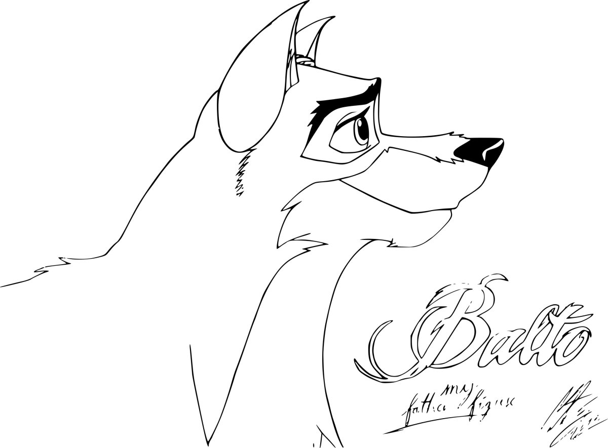 Рисунки для срисовки Балто