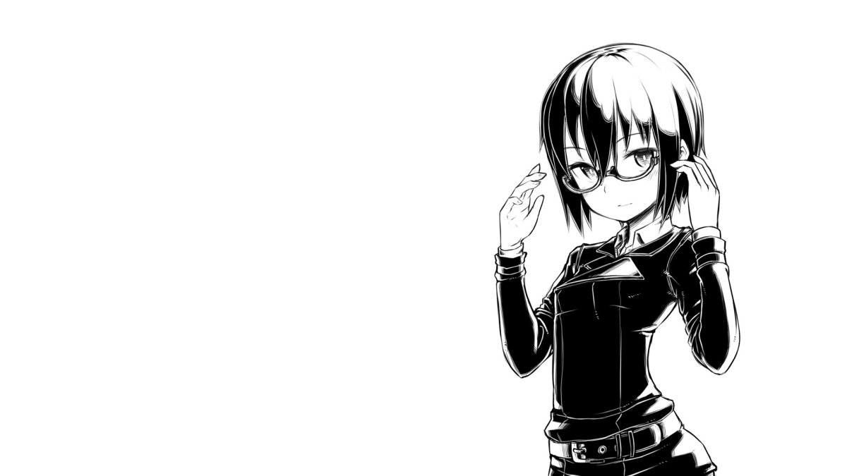 Аниме тян чб