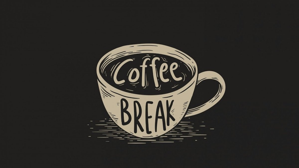 Кофе на черном фоне