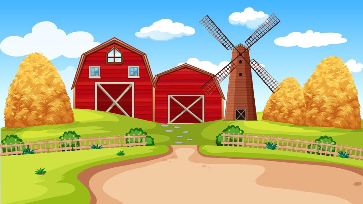 Ферма фон для детей