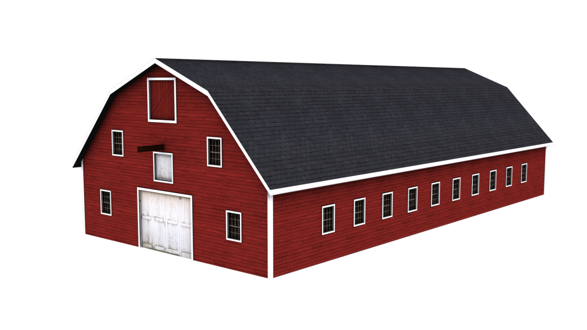 Коровник без фона