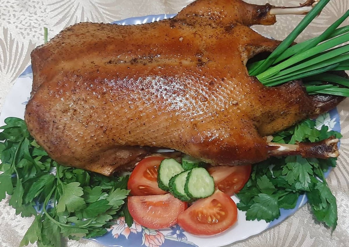 Гусь с яблоками