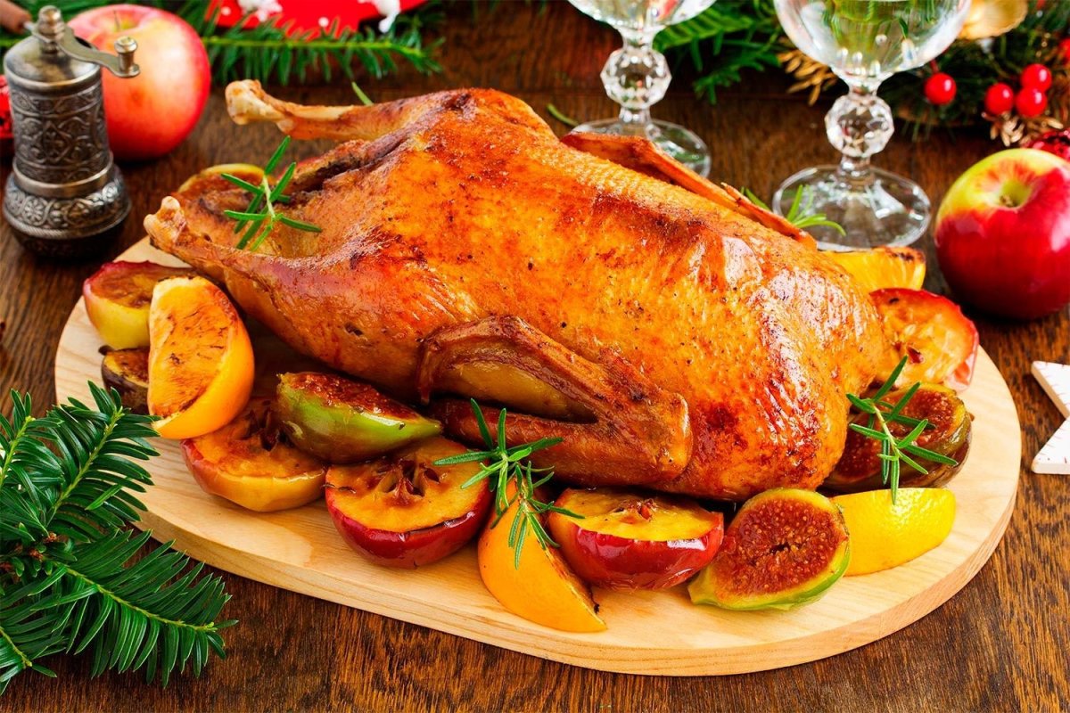 Гусь фаршированный