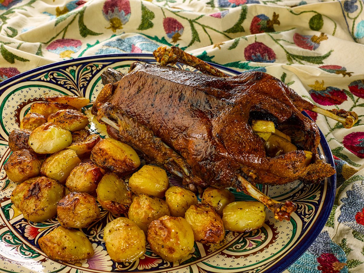 Гусь с яблоками