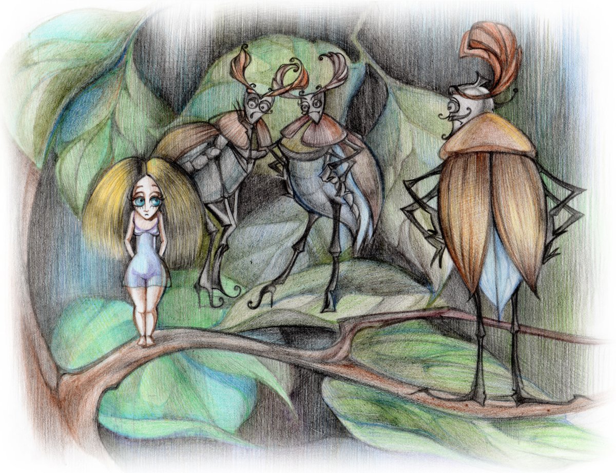 Майский Жук Дюймовочка