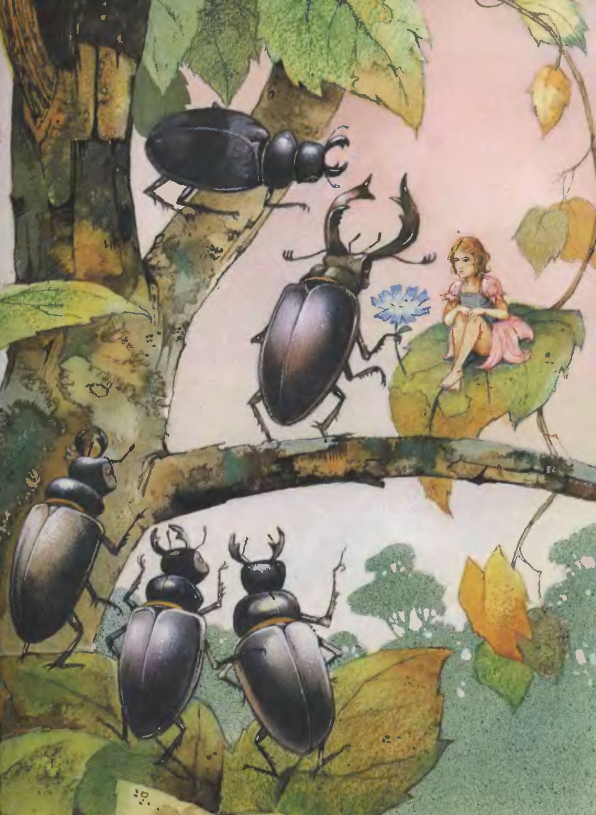 Сказка Дюймовочка Жук