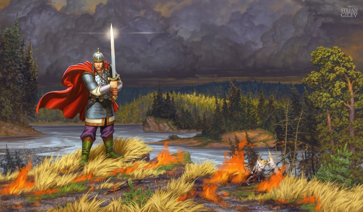 Богатыри арт Степан Гилёв