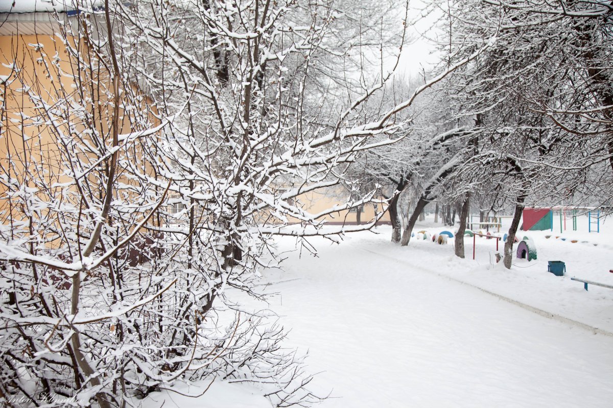Город Люберцы зимой