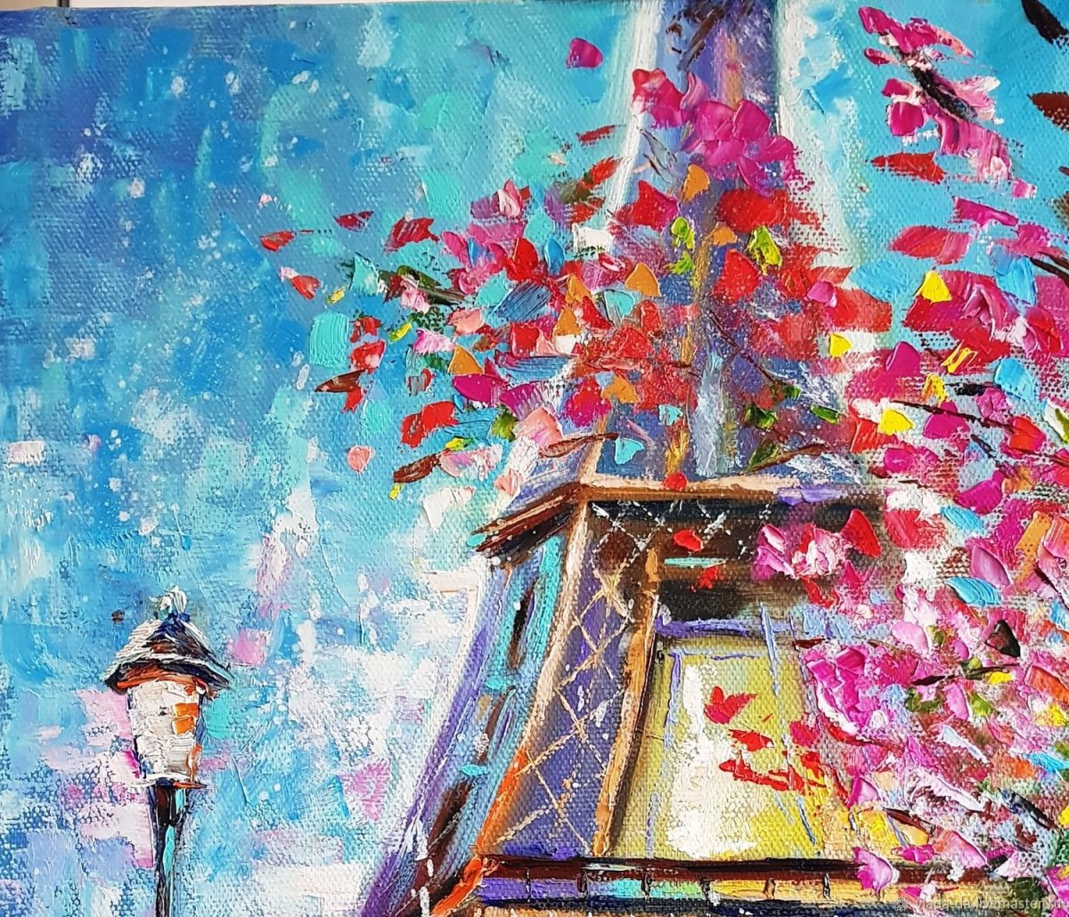 Весенний Париж картина маслом