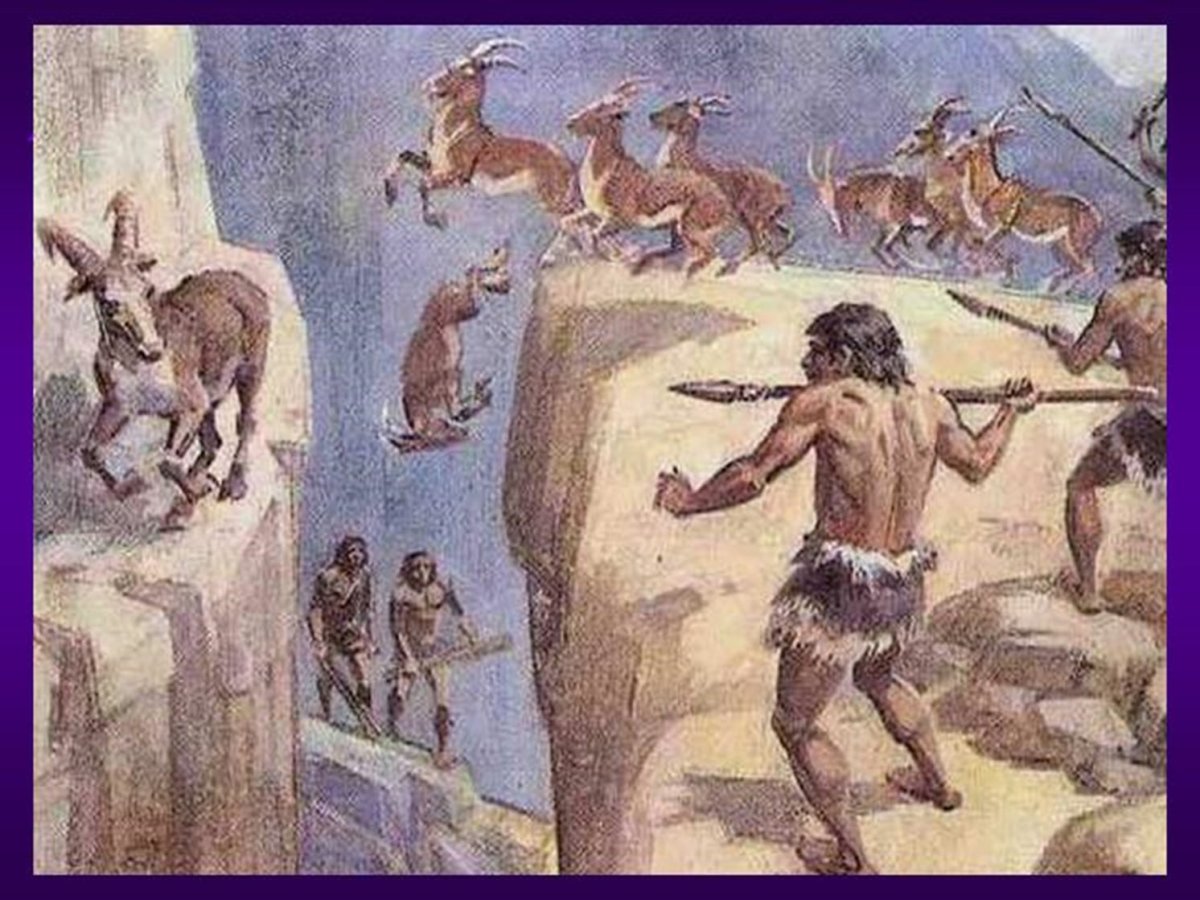 Загонная охота древних людей