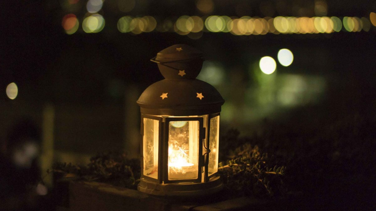 Уличный фонарь контур